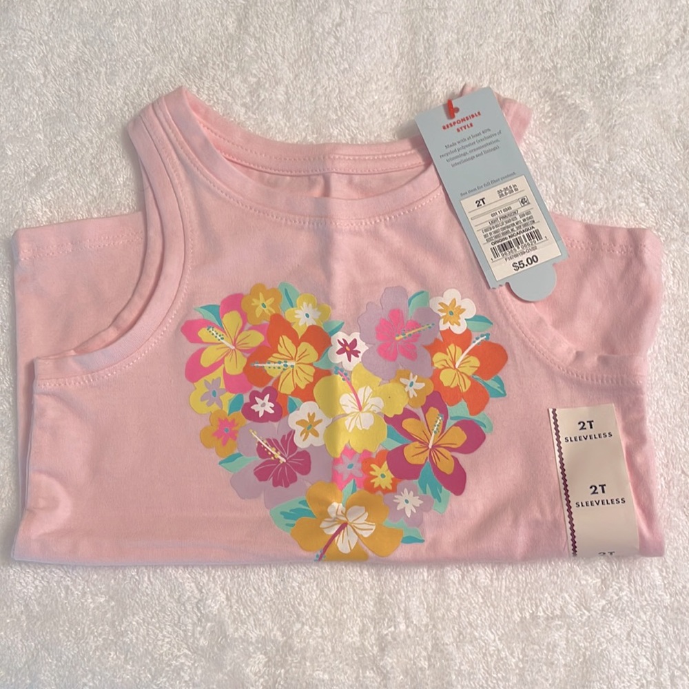 Toddler girl sleeveless tank